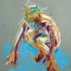 23 oil ink pastel drawing