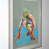 23 oil ink pastel frame