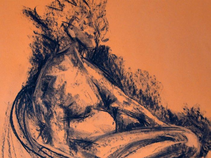 Banner 01 charcoal drawing rlamma